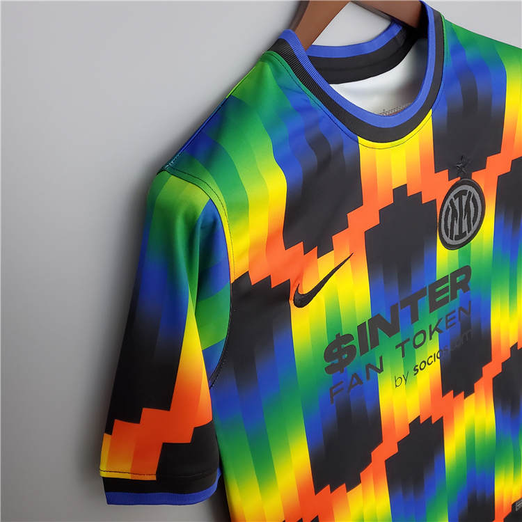 22/23 Inter Milan Pre-Match Soccer Jersey Football Shirt - Click Image to Close